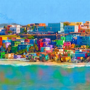La Perla Puerto Rico Style 1 Fine Art Giclée Print | Great Gift Ideas | Unique Paintings | Traditional Artwork | Artist Designed Merchandise