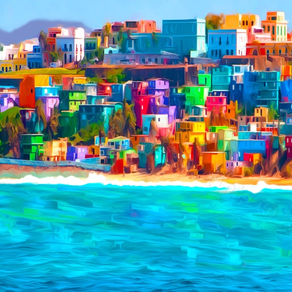 La Perla Puerto Rico Fine Art Giclee Print