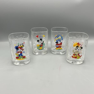 Mickey Mouse McDonalds 2000 Glasses—Set Of 4