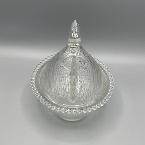 Indiana Glass Clear Glass Hen on Nest - Etsy
