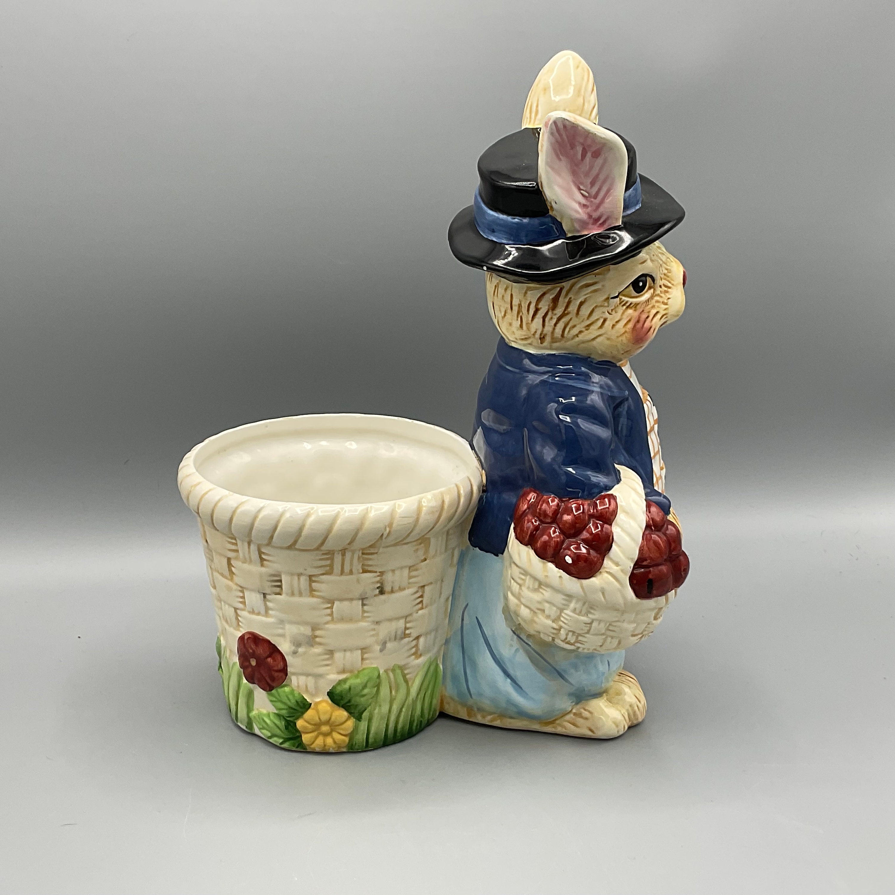 Vintage Bloom Rite Bunny Planter - Etsy