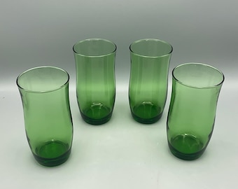 MCM Green Weighted Bottom Tumblers—Set of 4