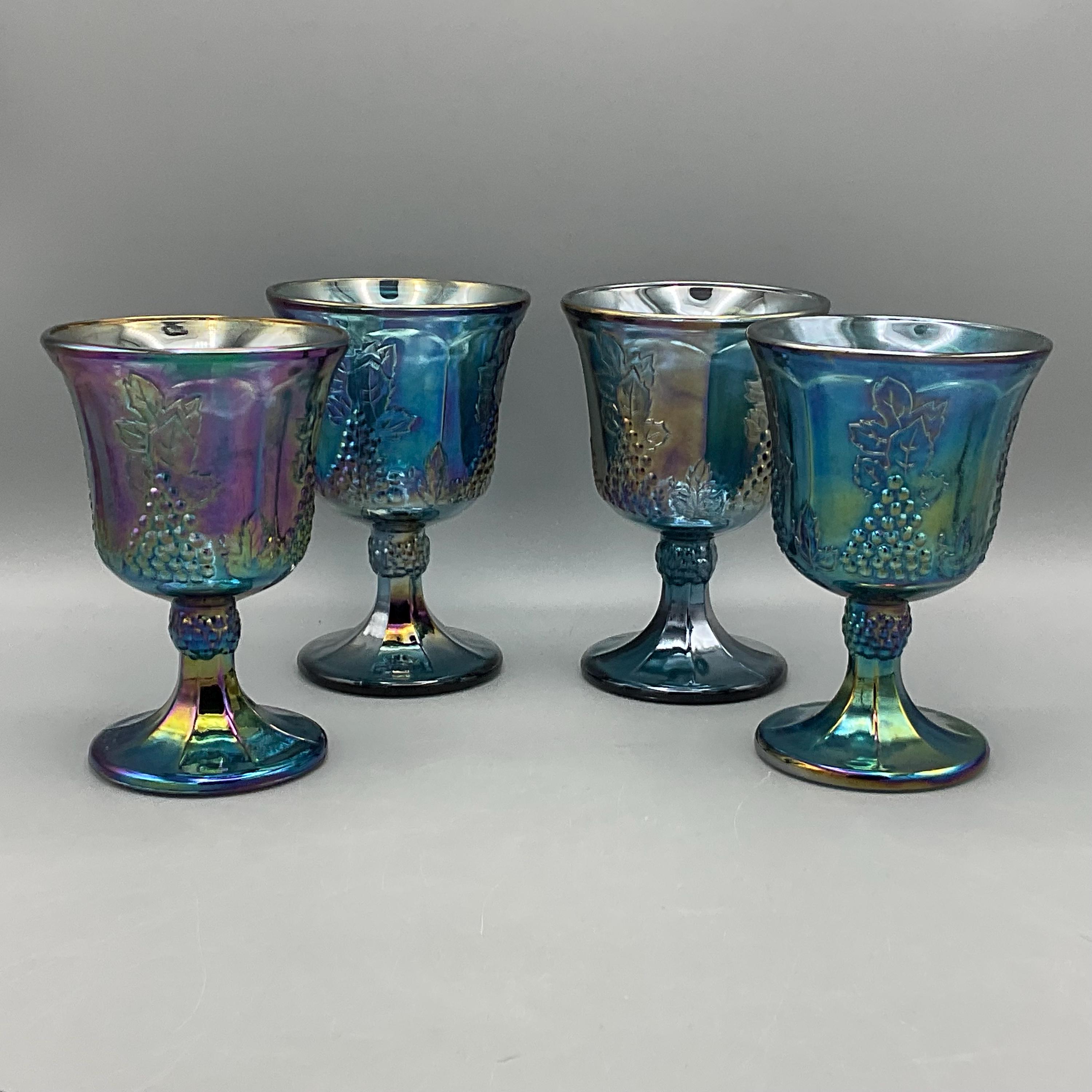 Blue Indiana Glass Carnival Glass - Etsy