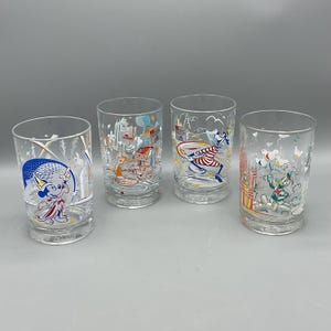 Disney World 25th Anniversary Remember the Magic McDonalds Glasses—Set Of 4