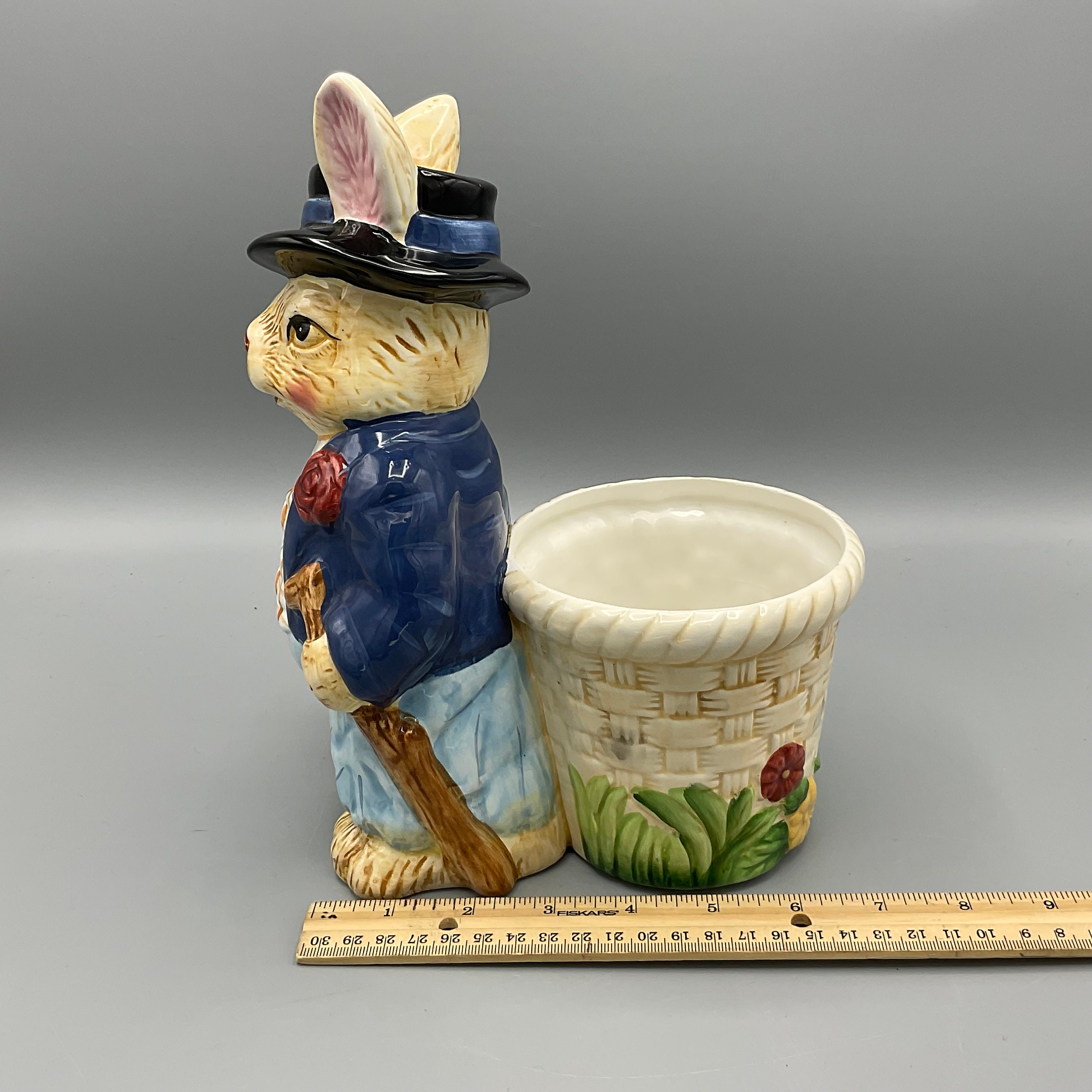 Vintage Bloom Rite Bunny Planter - Etsy