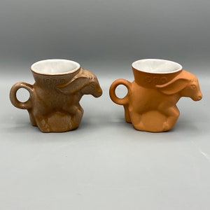 Frankoma 1979 & 1980 Democrat Mugs—Set of 2