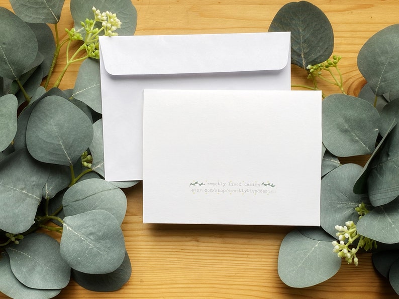 Engagement Cards Beautiful Hand Lettered Simple Blank Inside- Brush Pen Lettering- Monochromatic Cards-Made From Card Stock