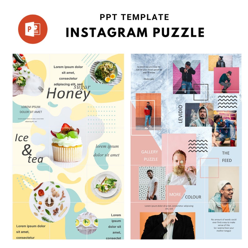 PPT Puzzle Template Carousel Instagram Puzzle Feed template 3 Puzzle Feed Template Instagram Feed Post Instagram 15 Instagram Post