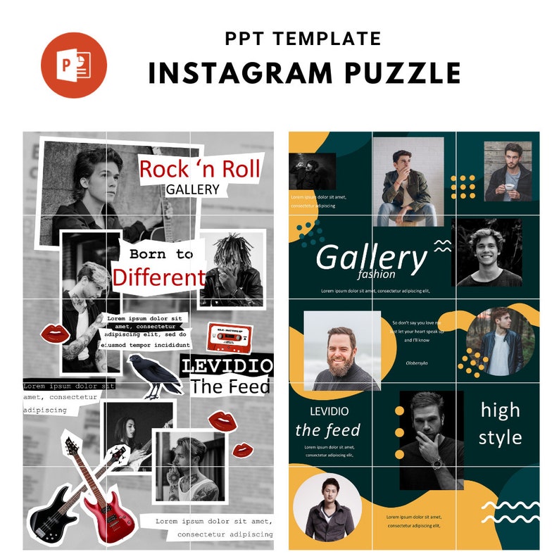 PPT Puzzle Template Carousel Instagram Puzzle Feed template 3 Puzzle Feed Template Instagram Feed Post Instagram 15 Instagram Post