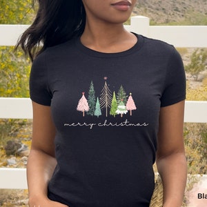 Holiday Forest Shirt/Womens Christmas Shirt/Womans Holiday Shirt/Winter Trees Shirt/Chic Winter Shirt/Cute Holiday Shirt/Pretty Trees Shirt