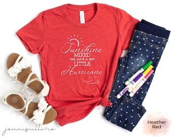 Sunshine & Hurricane Kids Tee: Miękka bawełniana koszulka młodzieżowa