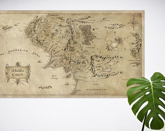 Mordor Map Lord of the Rings Necktie Gift Box LOTR Tie FREE SHIPPING