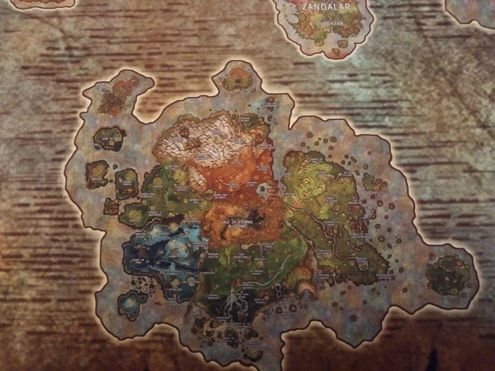 World of Warcraft Worldmap imprimir mapa world of warcraft WoW | Etsy