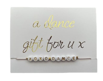 XOXO Dance Handmade Bracelet - A Perfect Dance Gift for Girls