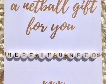 8 x Here if U Need Handmade Bracelet for Netballers - A Perfect Netball Gift