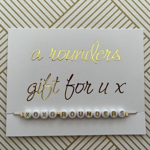 XOXO Rounders Handmade Bracelet - A Perfect Rounders Gift for Girls