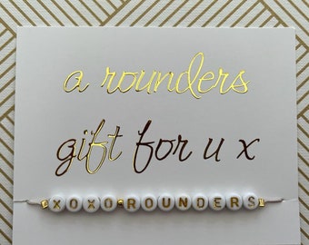 XOXO Rounders Handmade Bracelet - A Perfect Rounders Gift for Girls