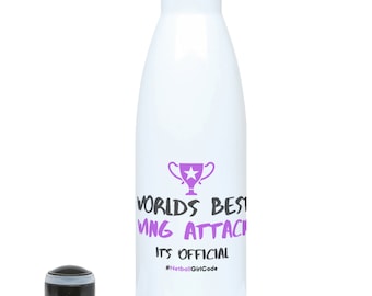 World's Best Wing Attack - Hydro Water Sports Bottle Perfect Netball Gift for Her