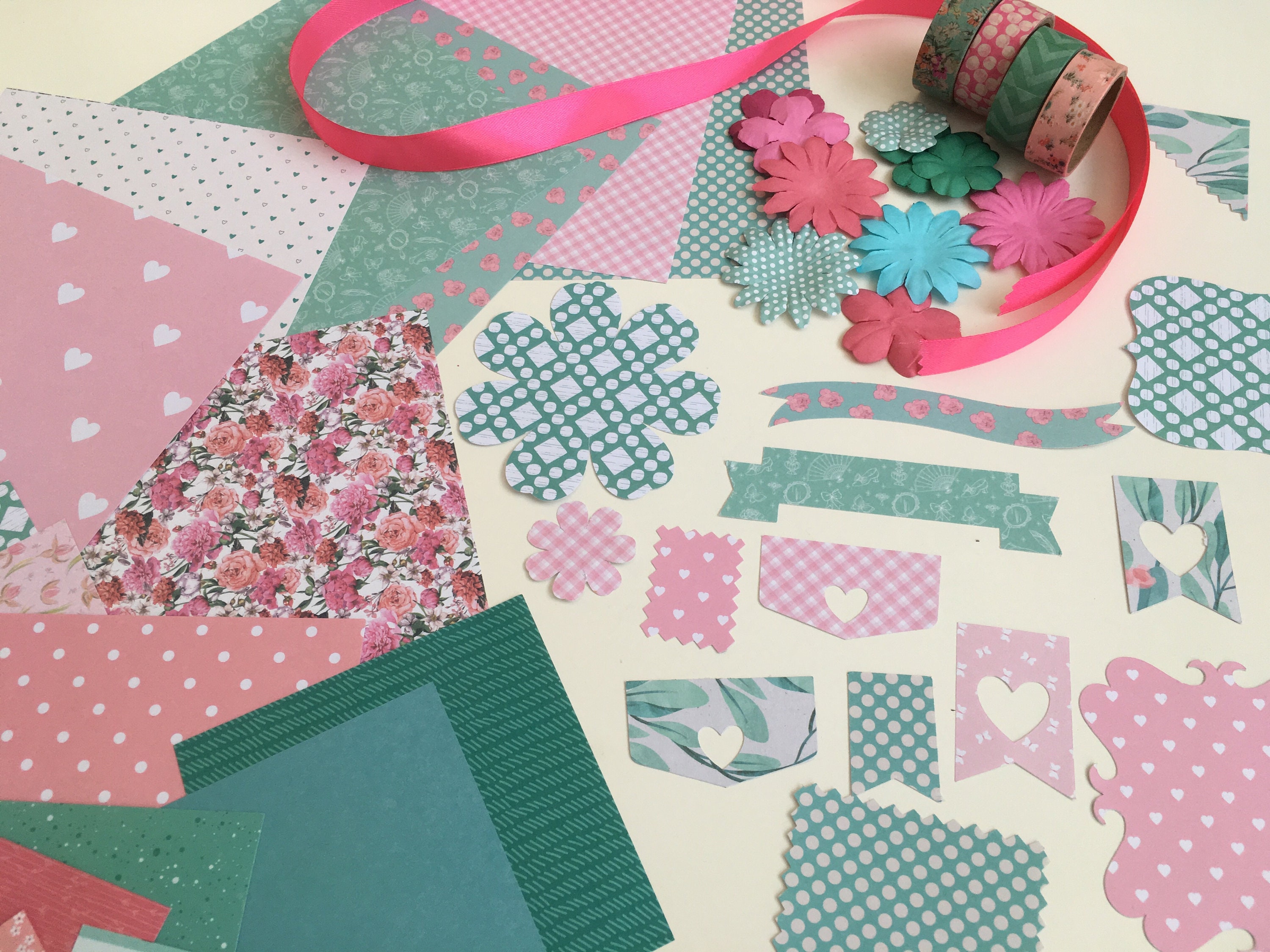 Scrapbooking Starter Craft Kit Junk Journaling/collage/paper Etsy