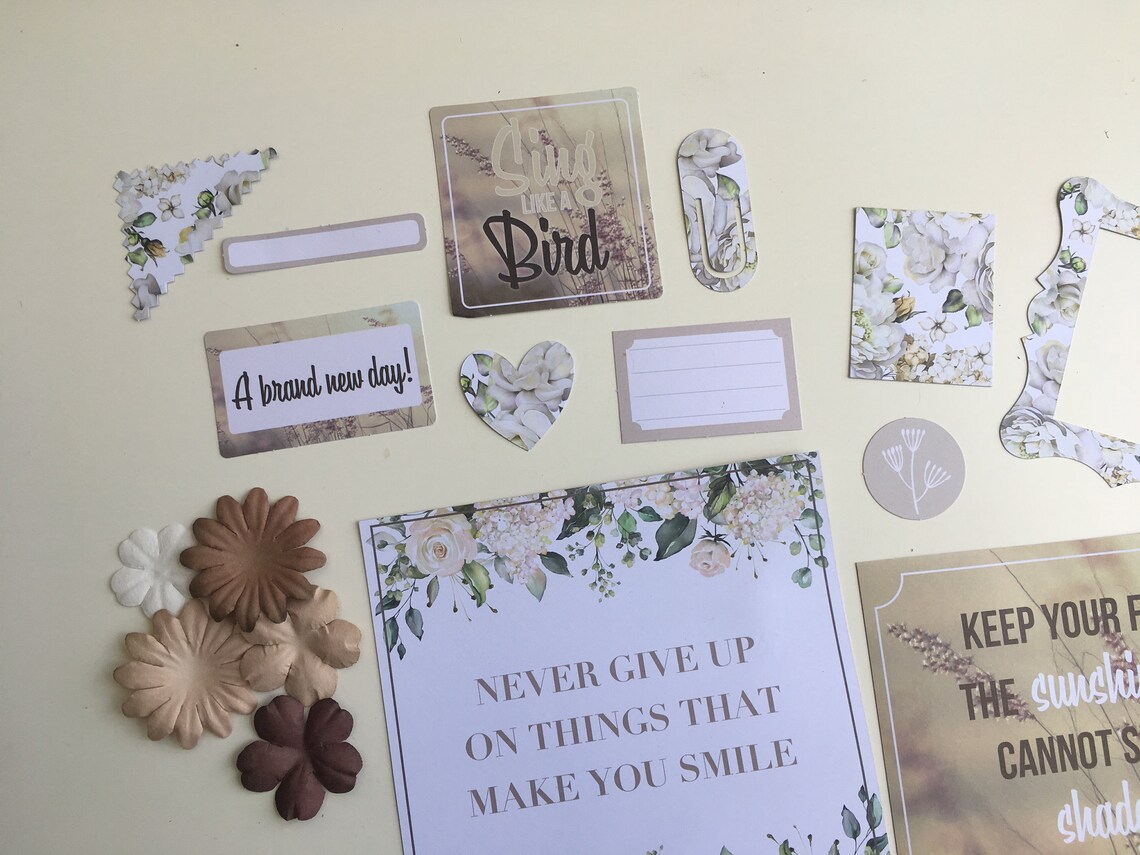 Paper Craft &Scrapbook Supplies Thème neutre craft/Journal Etsy