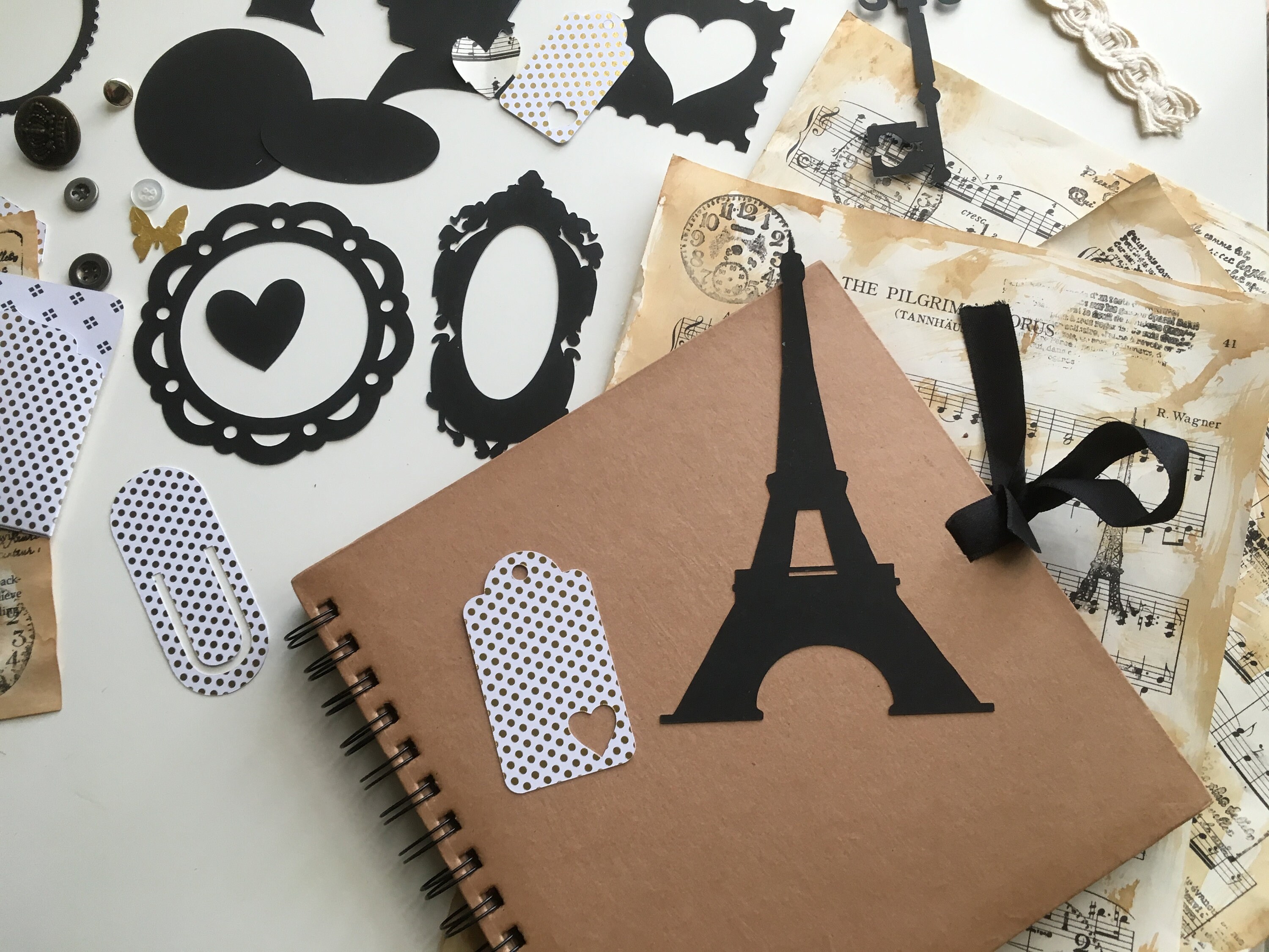 36 Piece Vintage Scrapbooking Starter Kit Junk Etsy