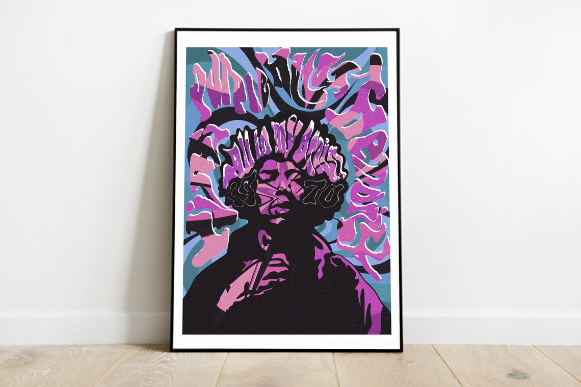 Jimi HENDRIX Wall Art Vintage Poster Jimmy Hendrix Poster Etsy