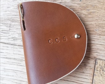 Personalised Leather key case /Leather key wallet / key organiser / leather key holder / Christmas gift / leather loop bag tag / new home