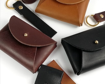 Conjunto de caja de regalo personalizado / bolso de cuero / billetera / bolso de cuero / regalos de Navidad / regalos personalizados / billetera de cuero / bolso marrón