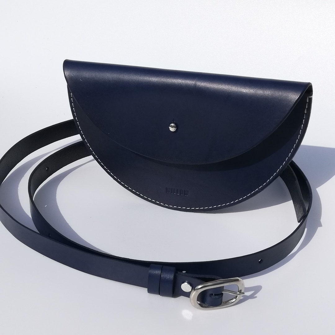 Clear Half Moon Hand Crossbody Bag