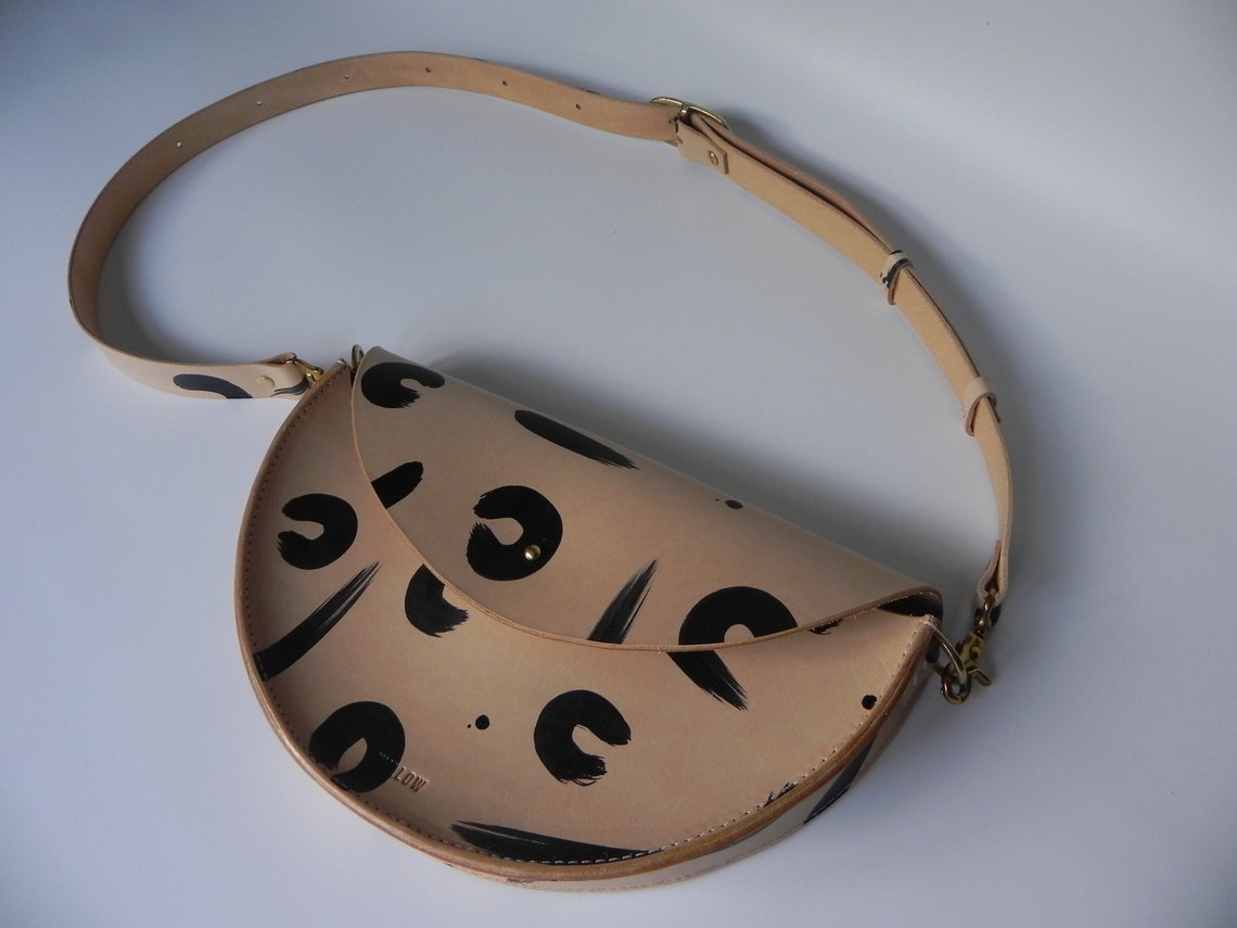 Fame Leopard Print Half Moon Shoulder Bag main image 1