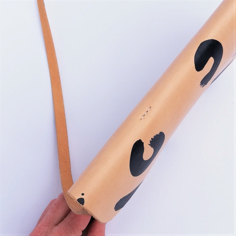 Hand Painted Leopard Shoulder/Clutch Bag / Leopard clutch bag / Leopard shoulder bag / Leather clutch bag / Leather shoulder bag / image 5