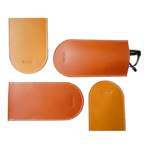 Estuche de cuero para gafas / Estuche de cuero para gafas de sol / Estuche para gafas / Estuche para gafas / Estuche de cuero para gafas / Hecho a mano