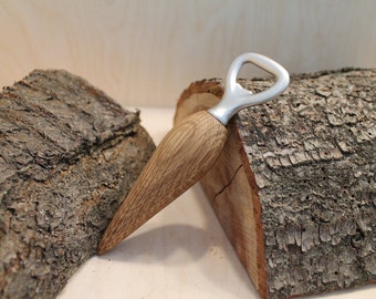 Oak bottle opener