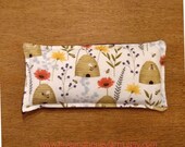 4 quot x 10 quot Hot or Cold Therapy Pad - Rice Flax Filled- Soft Cotton Flannel