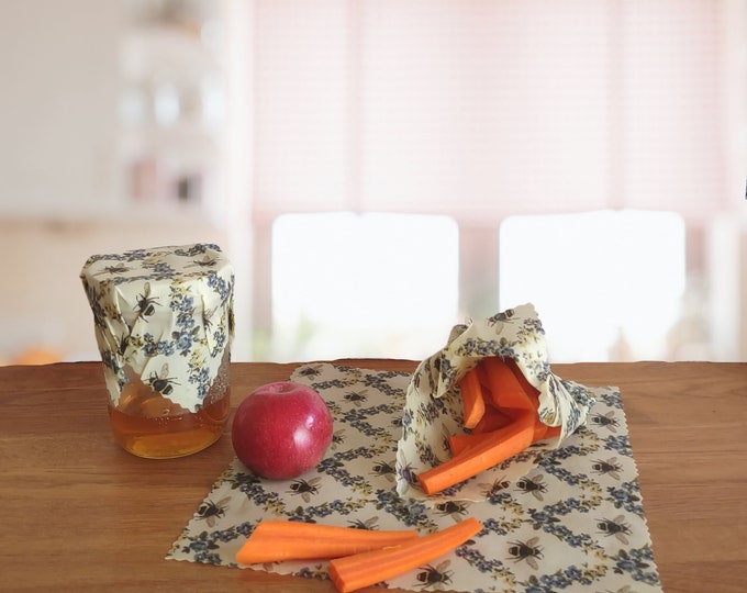 Beeswax Wrap Starter Pack Reusable Food Wrap Eco Friendly Gift Plastic