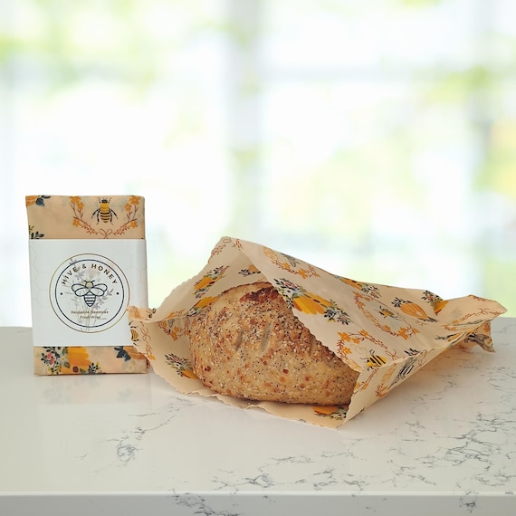 Queen Bee -  XL Beeswax Food Storage Bag - Bread Storage - Sourdough
