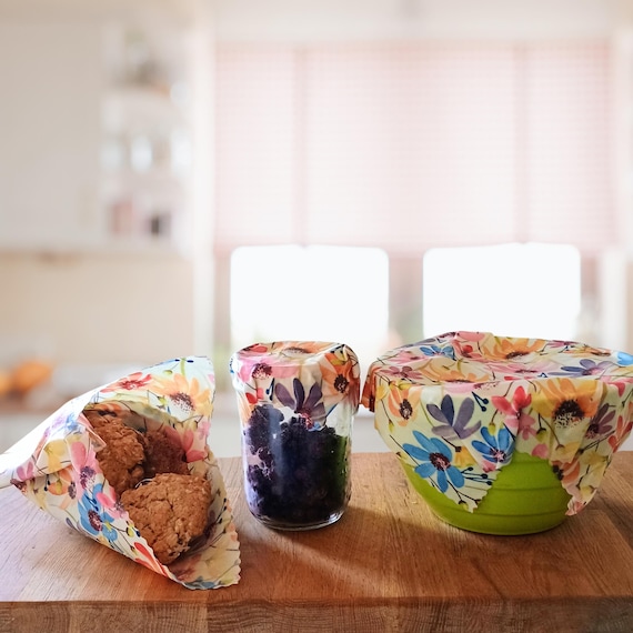Coneflowers  - Beeswax food Wraps