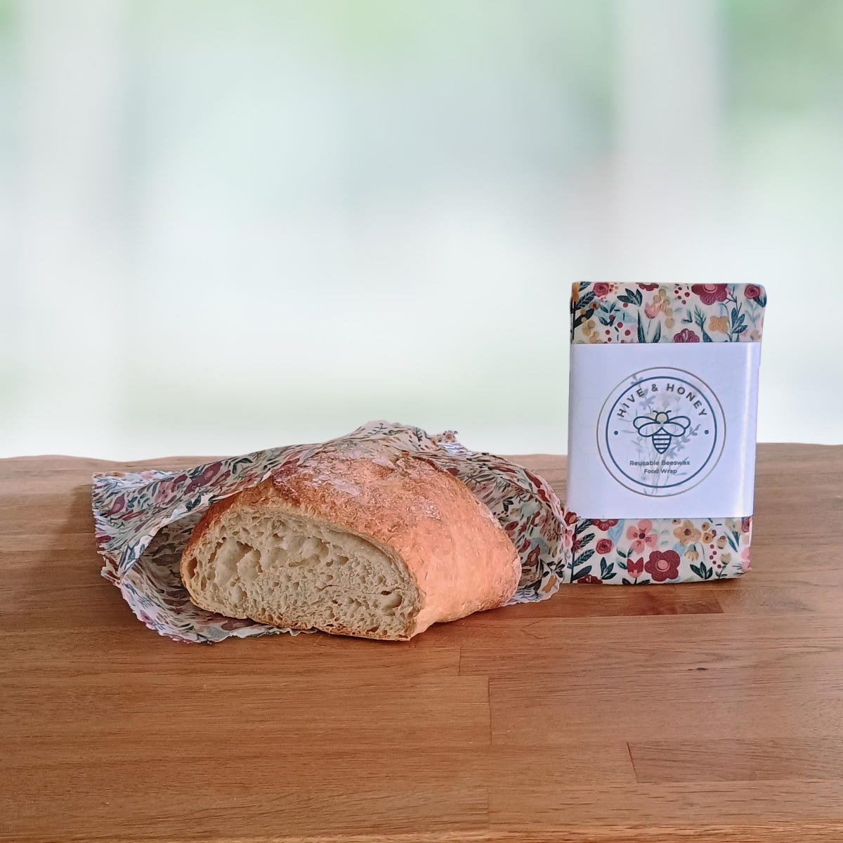 XL Reusable Beeswax Bread Bag: Terracotta Blooms Print, Eco-friendly Food Storage - Etsy
