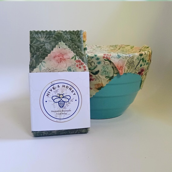 Reusable Beeswax Wrappers - Vintage Blooms and Forest Flora