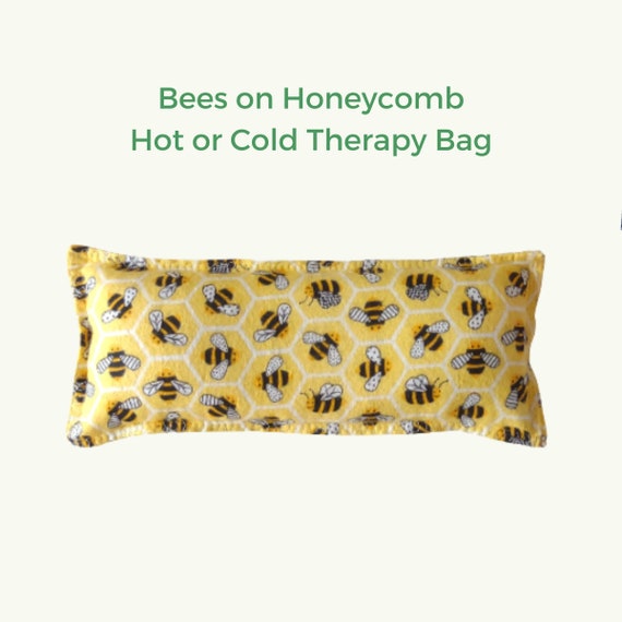 Heat Therapy - Cold Therapy - Rice Bag - Soft and Snuggly - Microwavable - Aromatherapy - Natural Healing - Spa Relaxation - Washable Cover