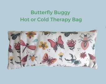 Heat Therapy - Cold Therapy - Rice Bag - Soft and Snuggly - Microwavable - Aromatherapy - Natural Healing - Spa Relaxation - Washable Cover