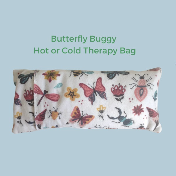 Heat Therapy - Cold Therapy - Rice Bag - Soft and Snuggly - Microwavable - Aromatherapy - Natural Healing - Spa Relaxation - Washable Cover