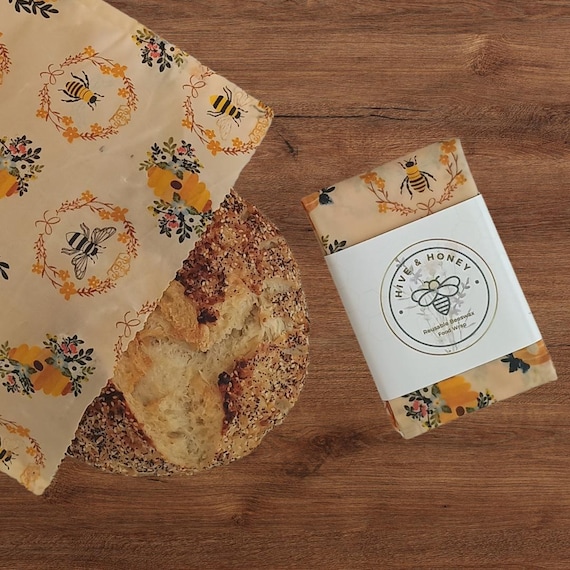 Queen Bee -  XL Beeswax Food Storage Bag - Bread Storage - Sourdough