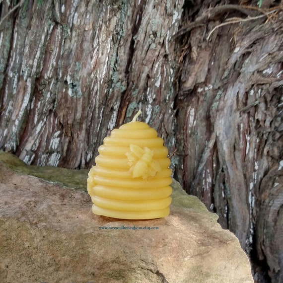 Beeswax Candle - Hive and Bee