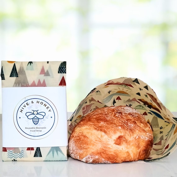 Mountain Magic, XL Beeswax Food Storage Bag - Bread Storage