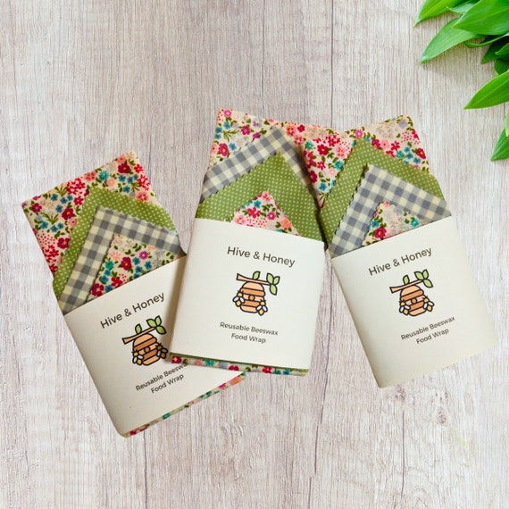 Cottage Floral - 4 Piece Beeswax Wrap Set