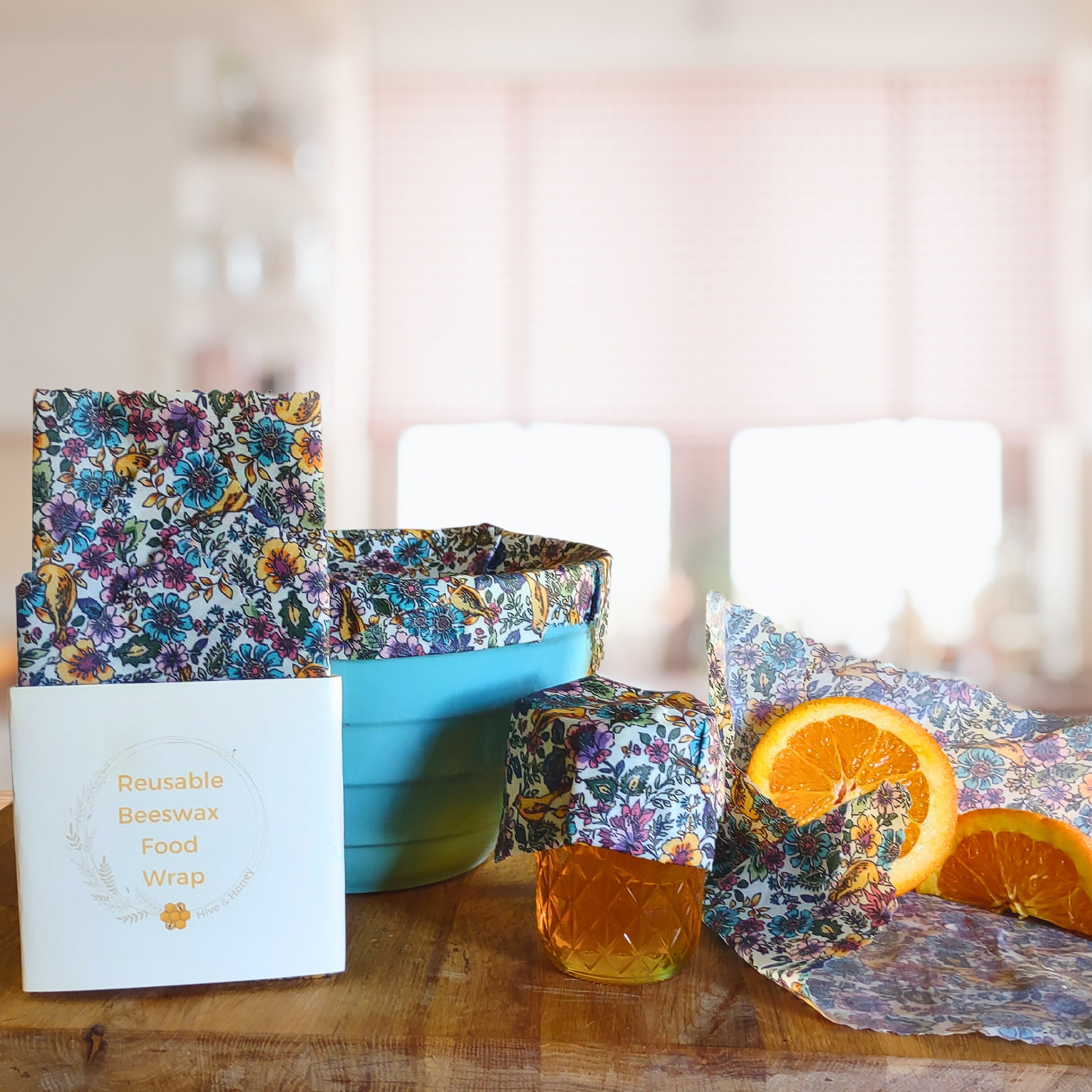 Round Beeswax Food Wraps - Beehive Naturals