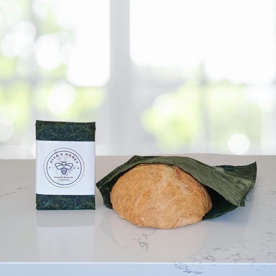 Dragonfly -  XL Beeswax Food Storage Bag - Bread Storage - Sourdough