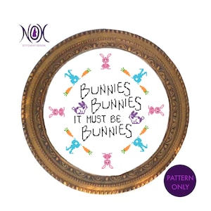 It Must Be Bunnies - Cross Stitch Pattern - Buffy the Vampire Slayer, Bunny, Rabbit, Cute, Halloween, Easter, Pop Culture, Anya, Perler, 2