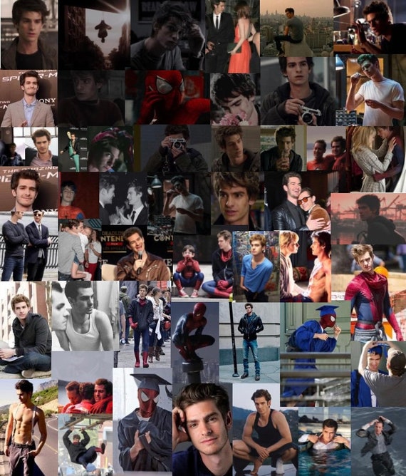 50+ Marvel Spiderman Peter 3 Andrew Garfield aesthetic photos- Collage kit- photo wall- digital product